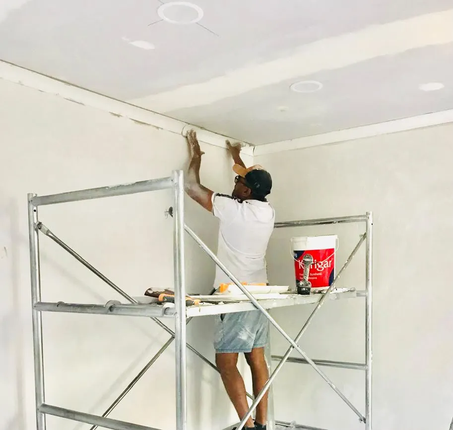 Insulated ceiling installed during renovation